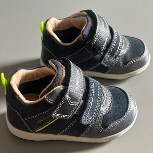 Geox navy blue suede toddler sneakers NWOT